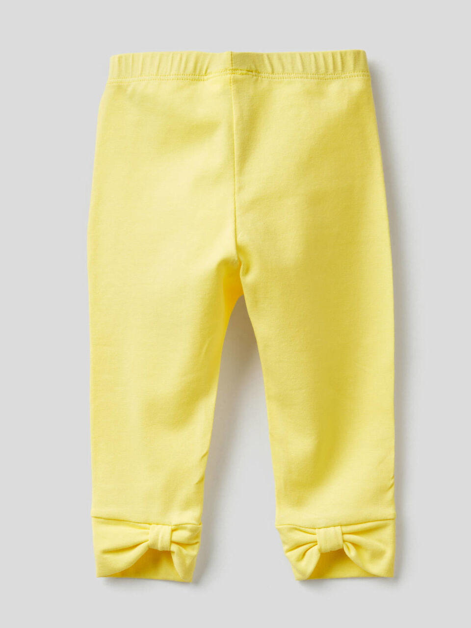 Leggings with bow in stretch cotton image number null