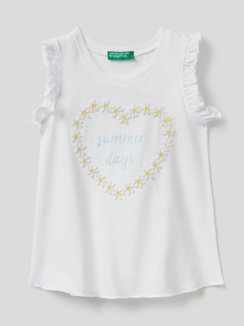 Tank top with daisy applique image number null