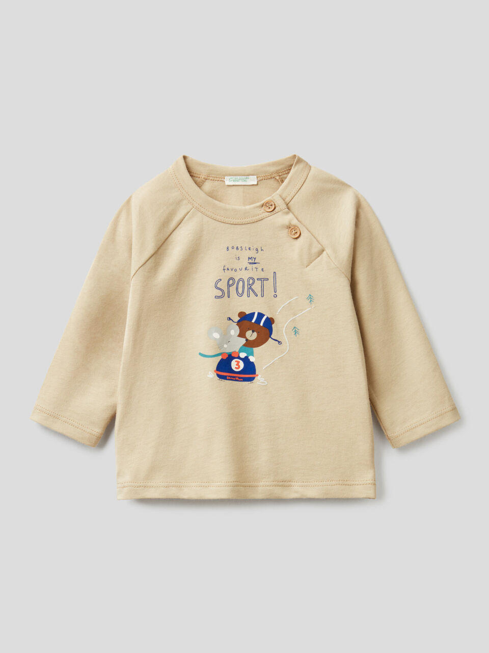 Long sleeve 100% organic cotton t-shirt image number 1