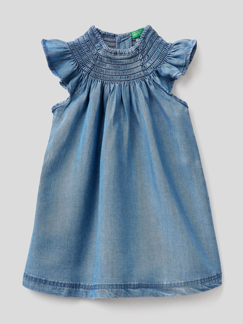 Dress in chambray fabric image number null