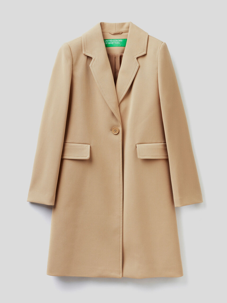 Coat with lapel collar image number 1