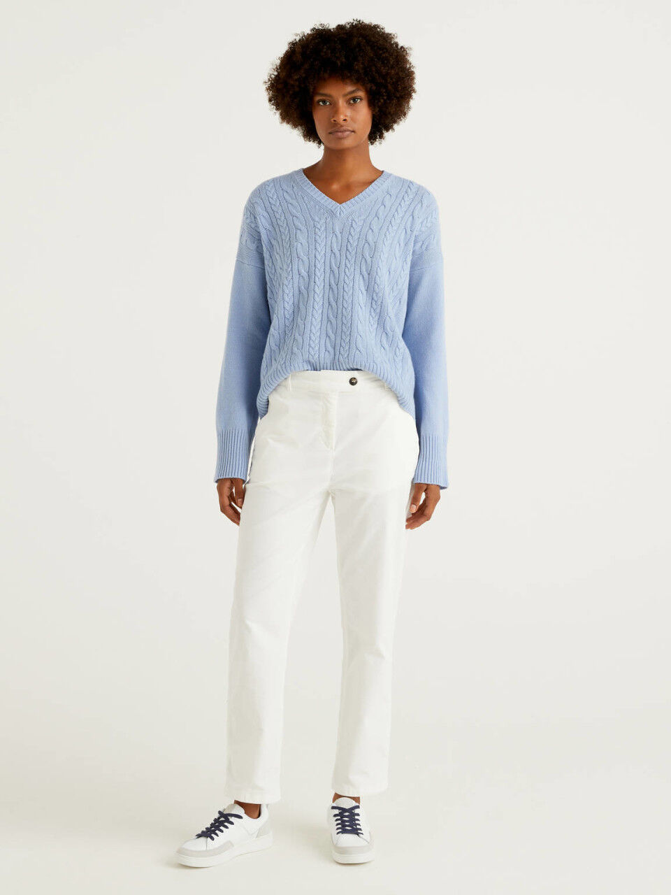 El Chinito Christmas 2021 Women S Chino Trousers New Collection 2021 Benetton