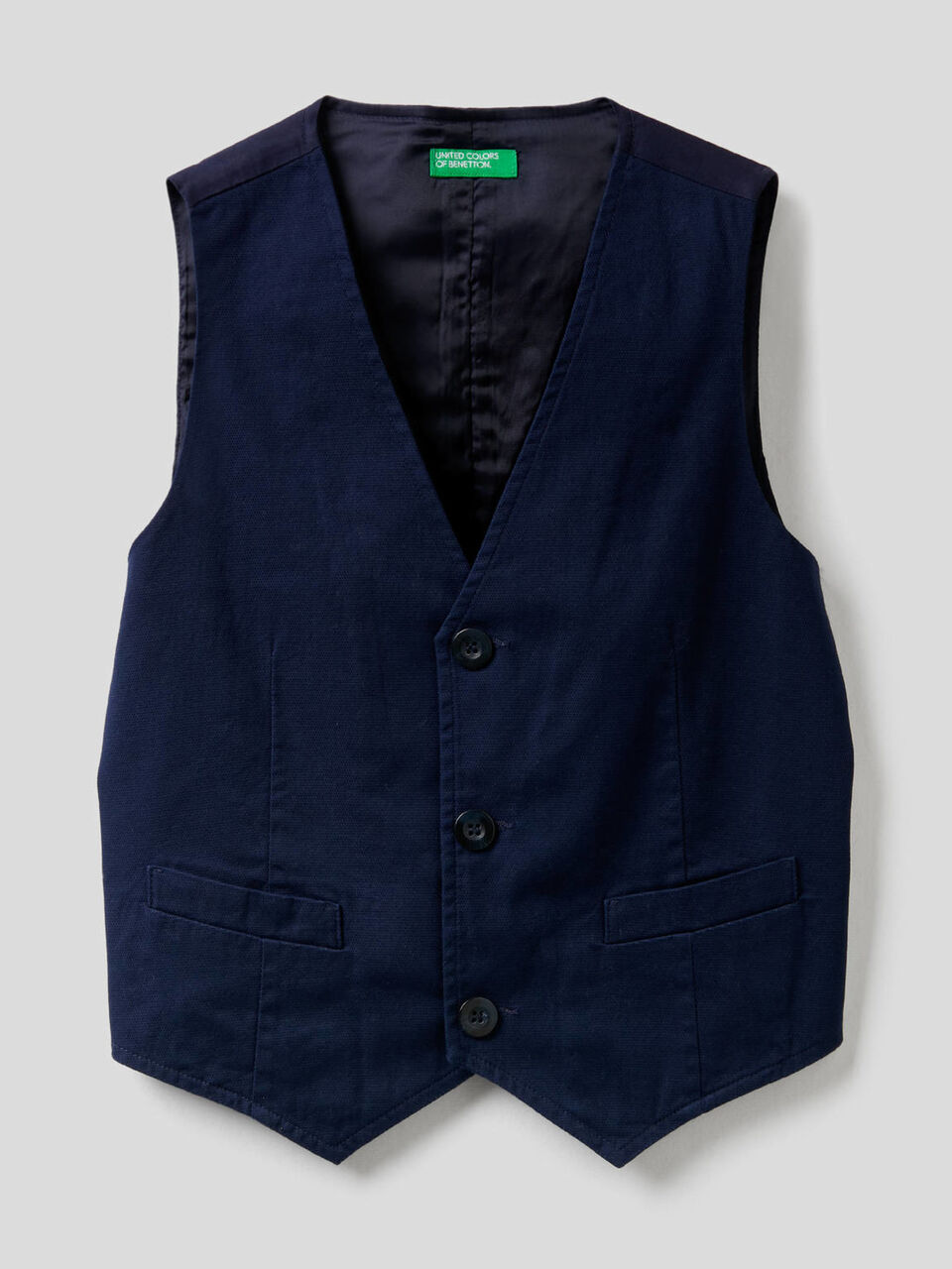 Stretch cotton vest image number null