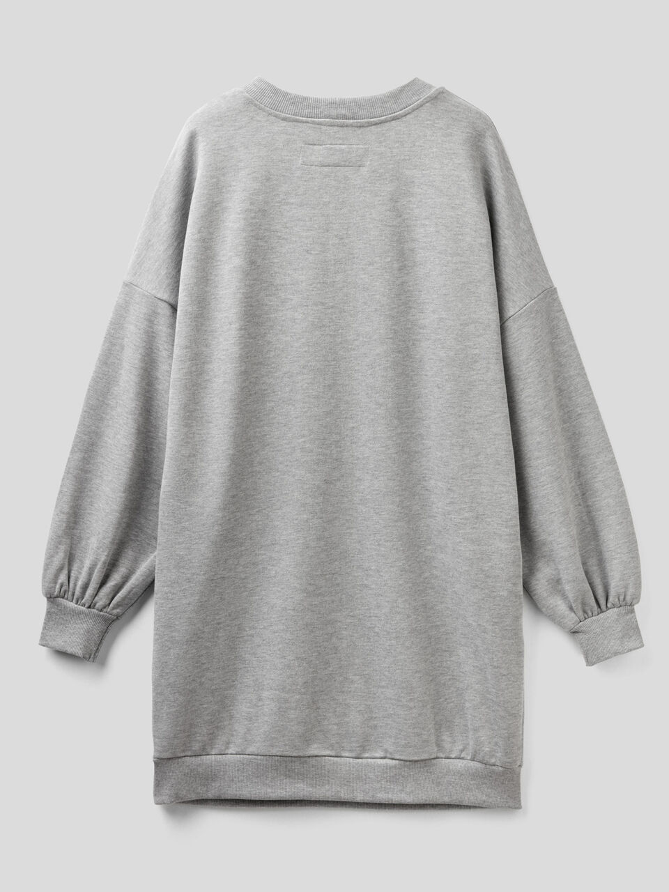 Oversized long sweatshirt in cotton blend image number 2