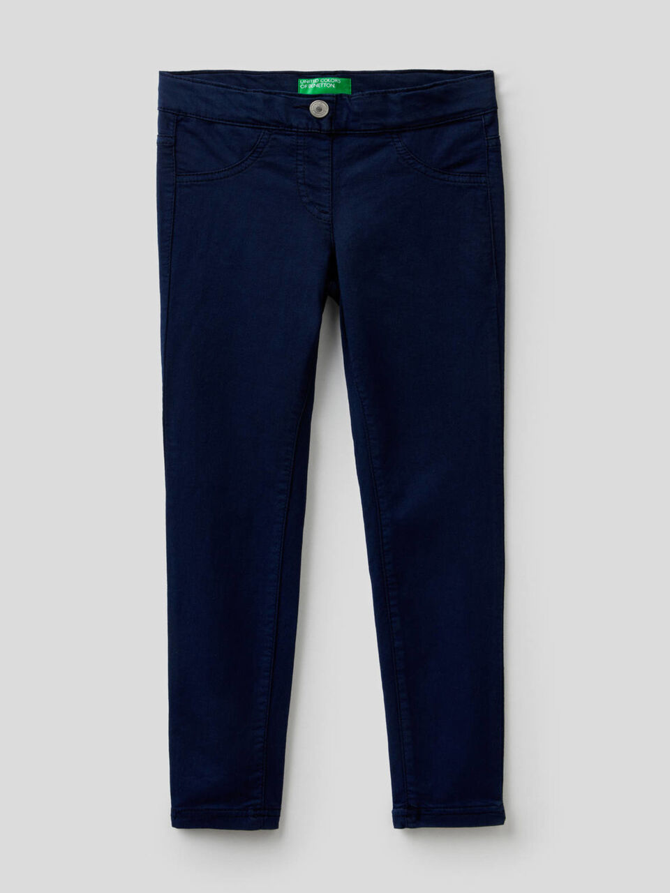 Twill trousers in stretch cotton blend. image number 1