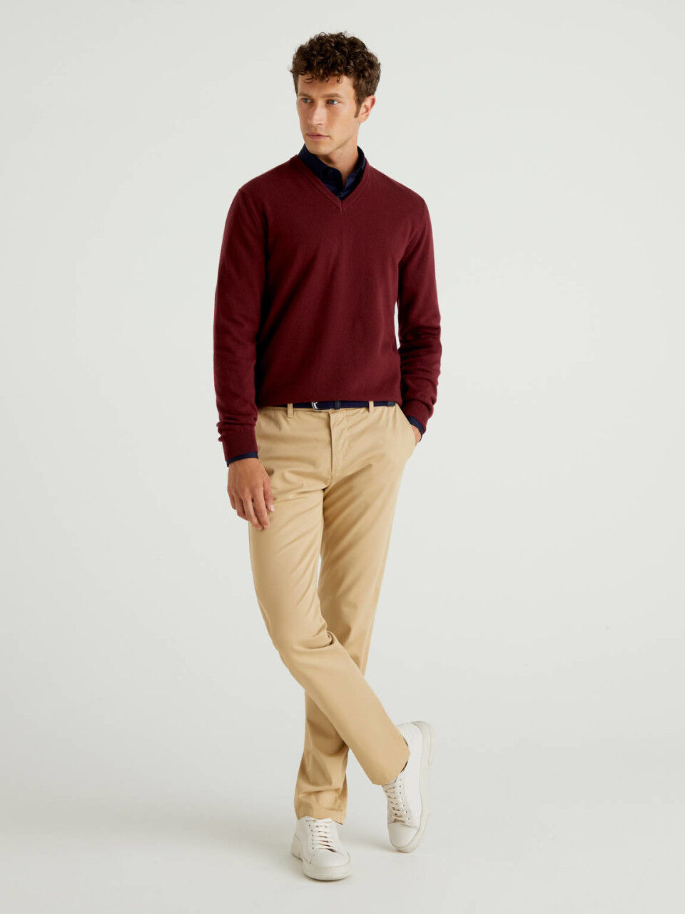 Burgundy sweater mens clearance