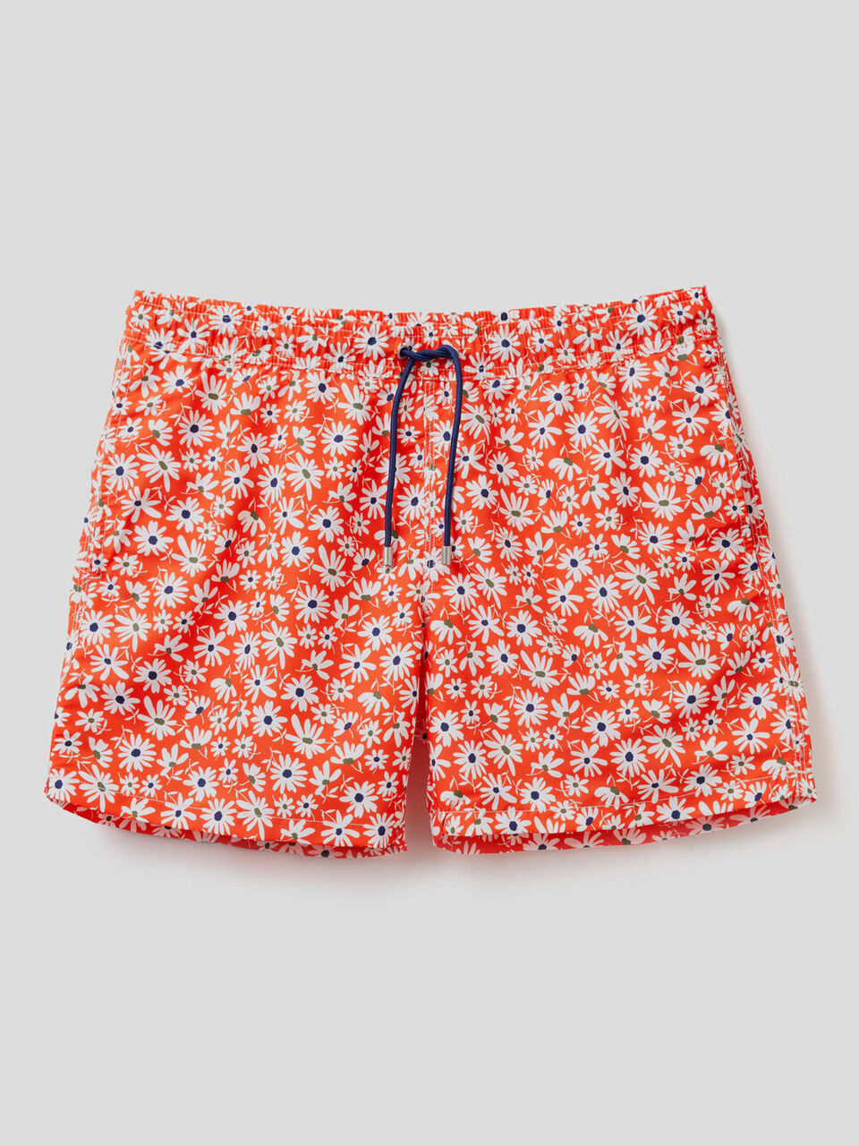 Pattern print swim trunks image number 1