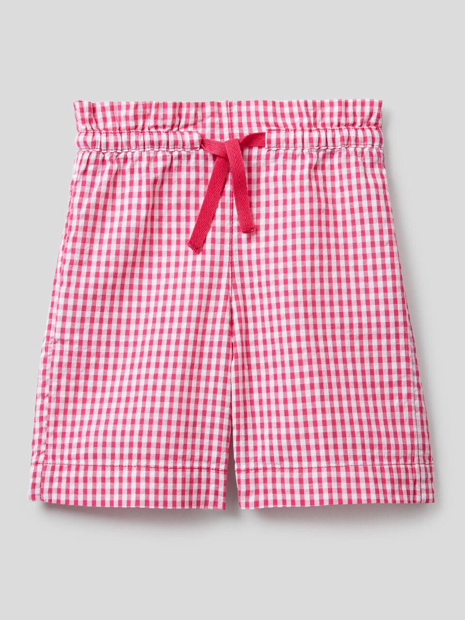 Vichy pattern bermudas in 100% cotton image number null