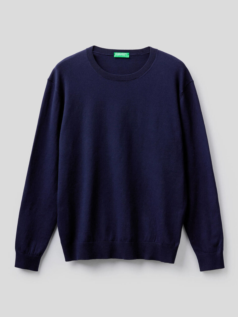 Crew neck sweater in cotton blend image number null