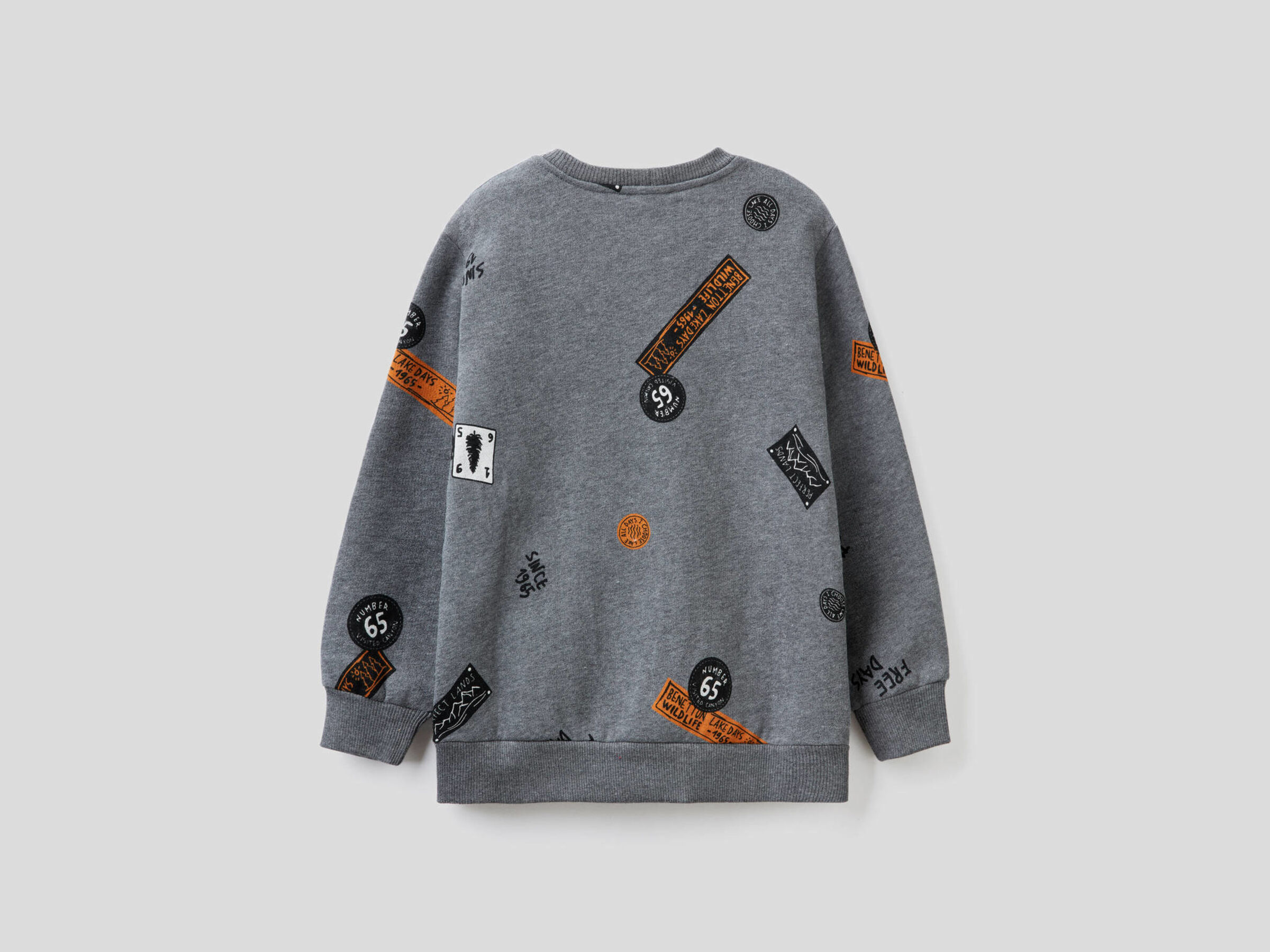 Printed sweatshirt in cotton blend image number null