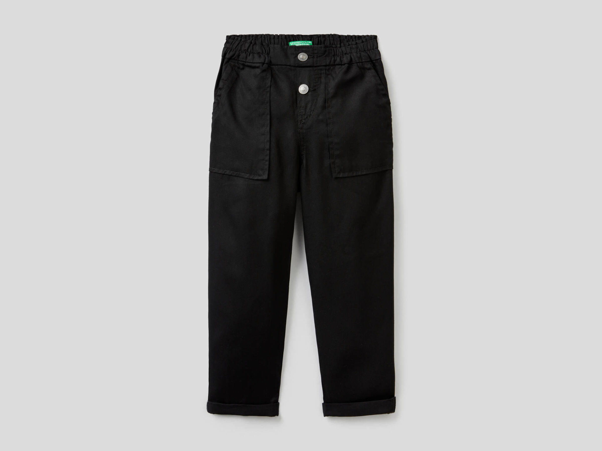 Trousers with ruffled waist image number null