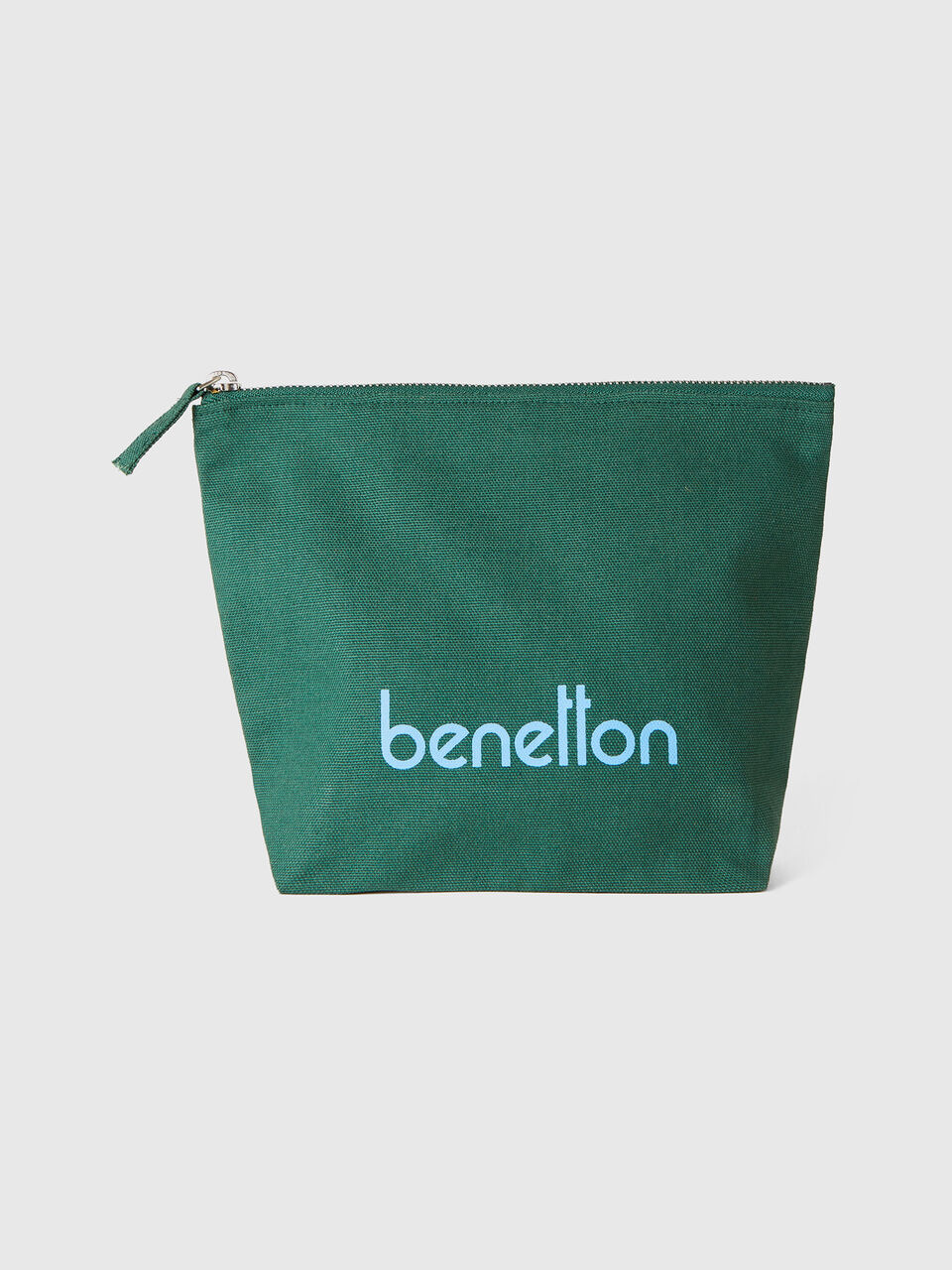 Military green clutch in pure cotton image number 1