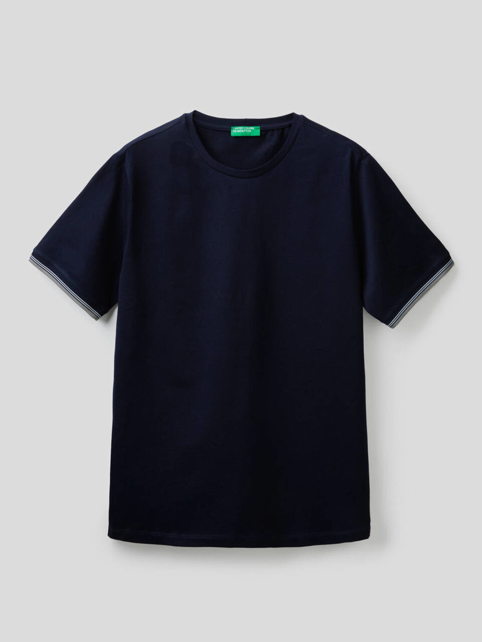 Crew neck t-shirt in pure cotton image number null