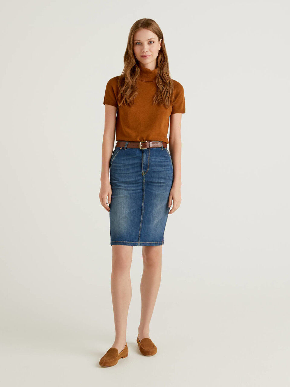 Benetton denim skirt