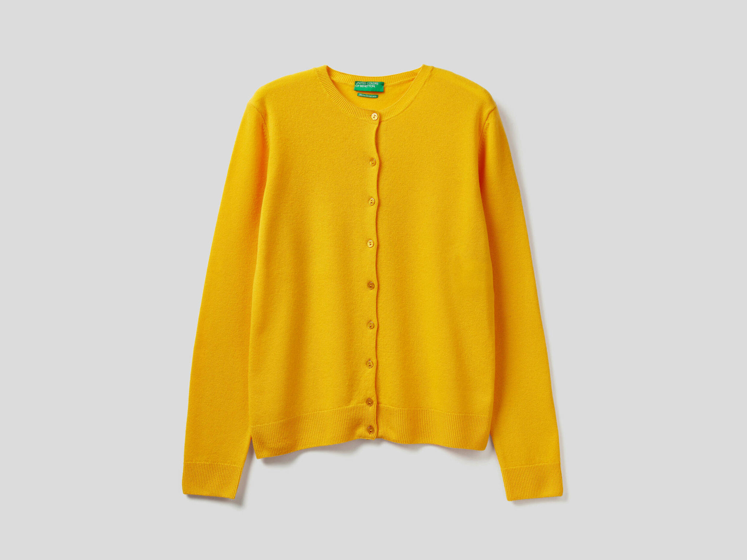 yellow crew neck