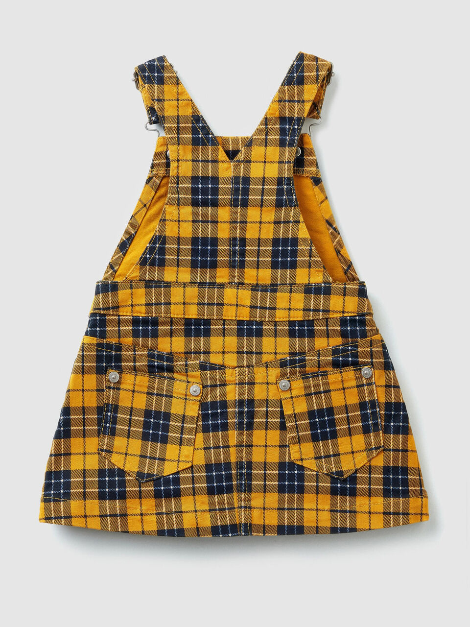 Tartan skirt overalls image number 2