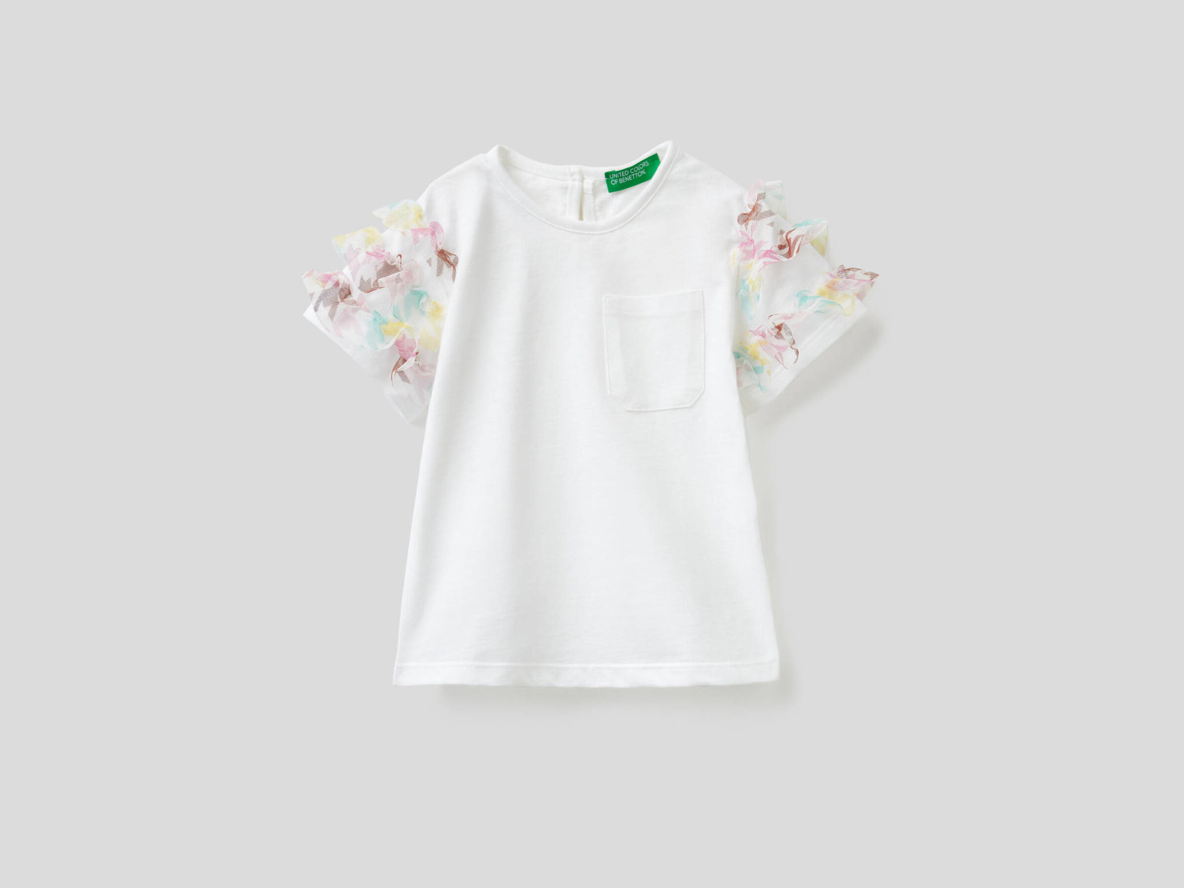 T-shirt with ruffles image number null