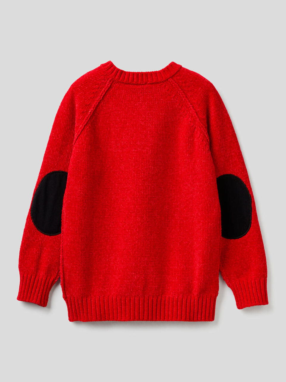 Chenille sweater with clashing details image number 2