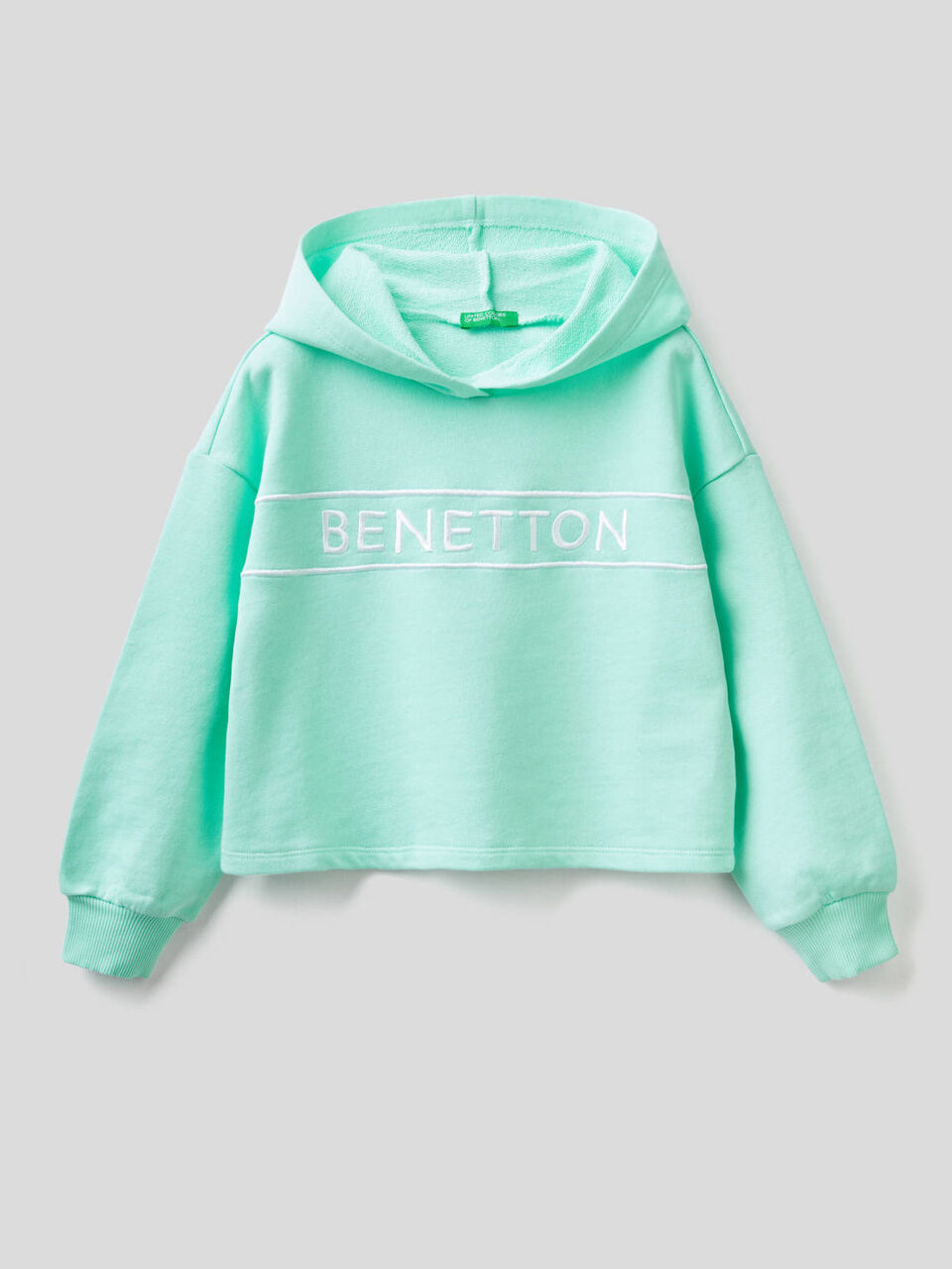 Sweatshirt in cotton with embroidered logo image number null