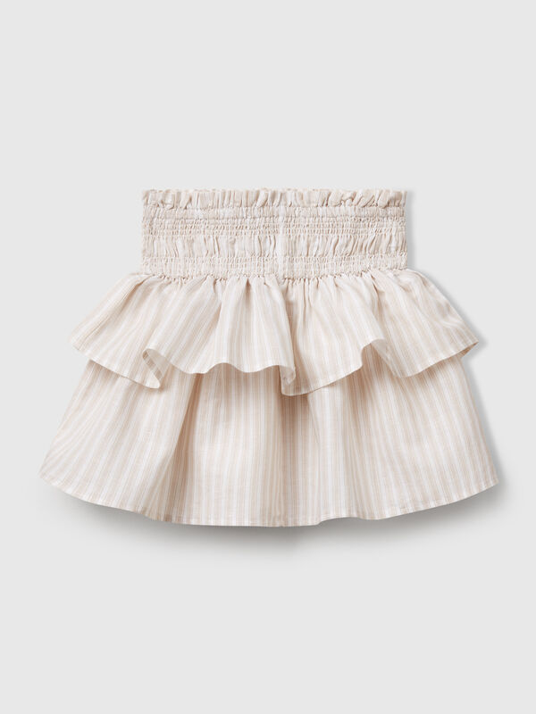 Floral skirt with flounces Junior Girl