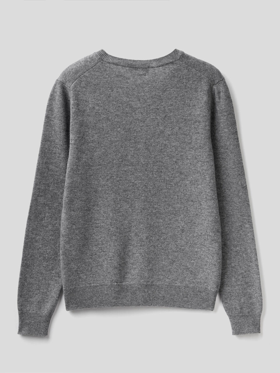 Sweater with V-neck in pure Merino wool image number 2