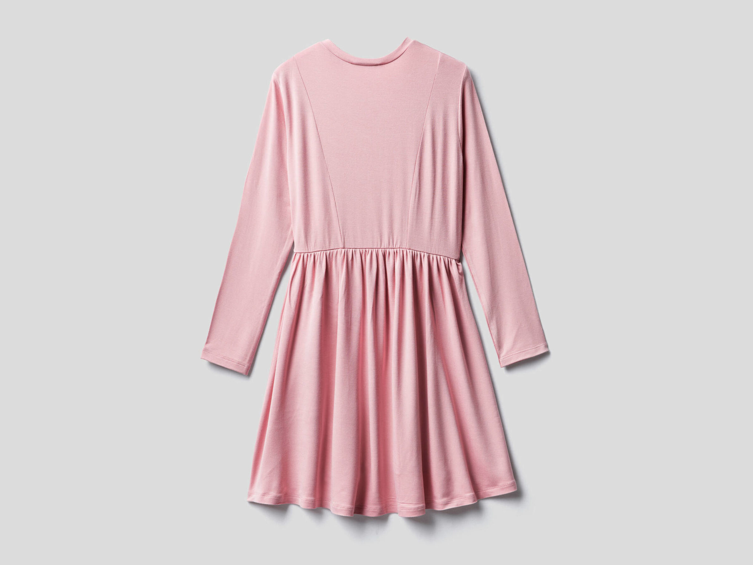 Long sleeve solid colored dress image number null