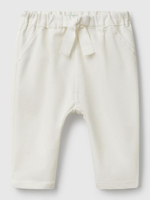 Stretch trousers with drawstring New Born (0-18 months)