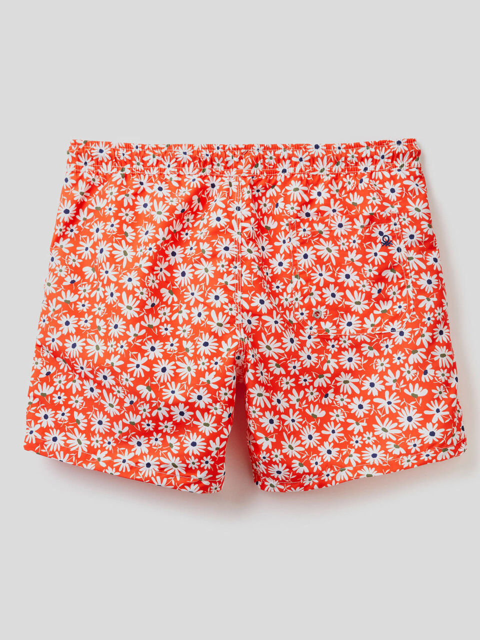 Pattern print swim trunks image number 2