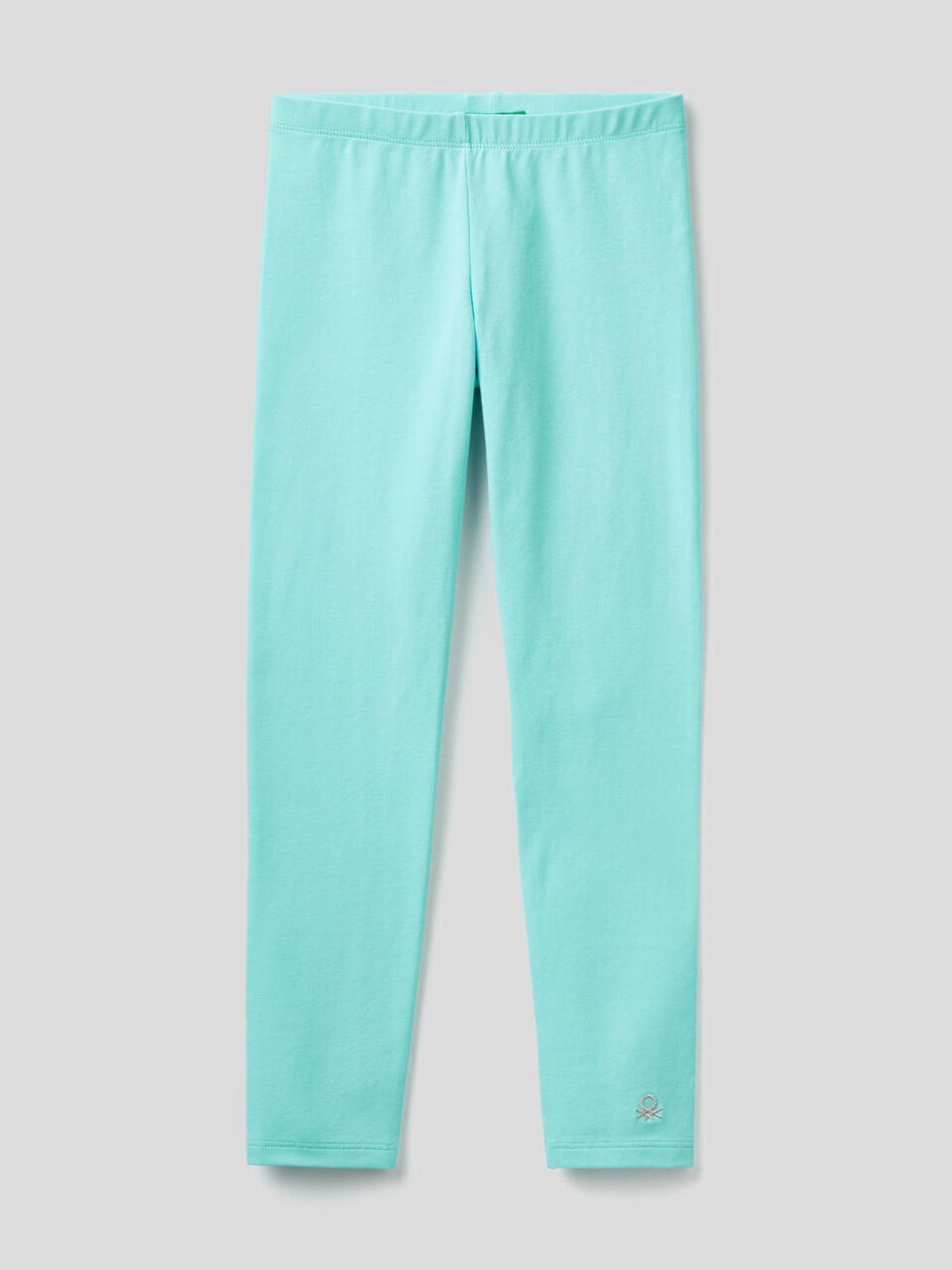 Leggings with lurex logo image number null