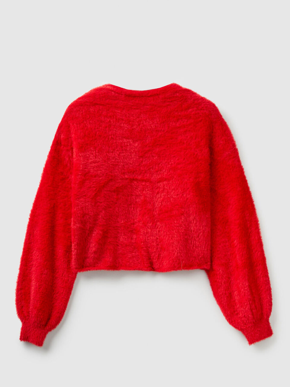 Long-haired yarn cardigan image number 2