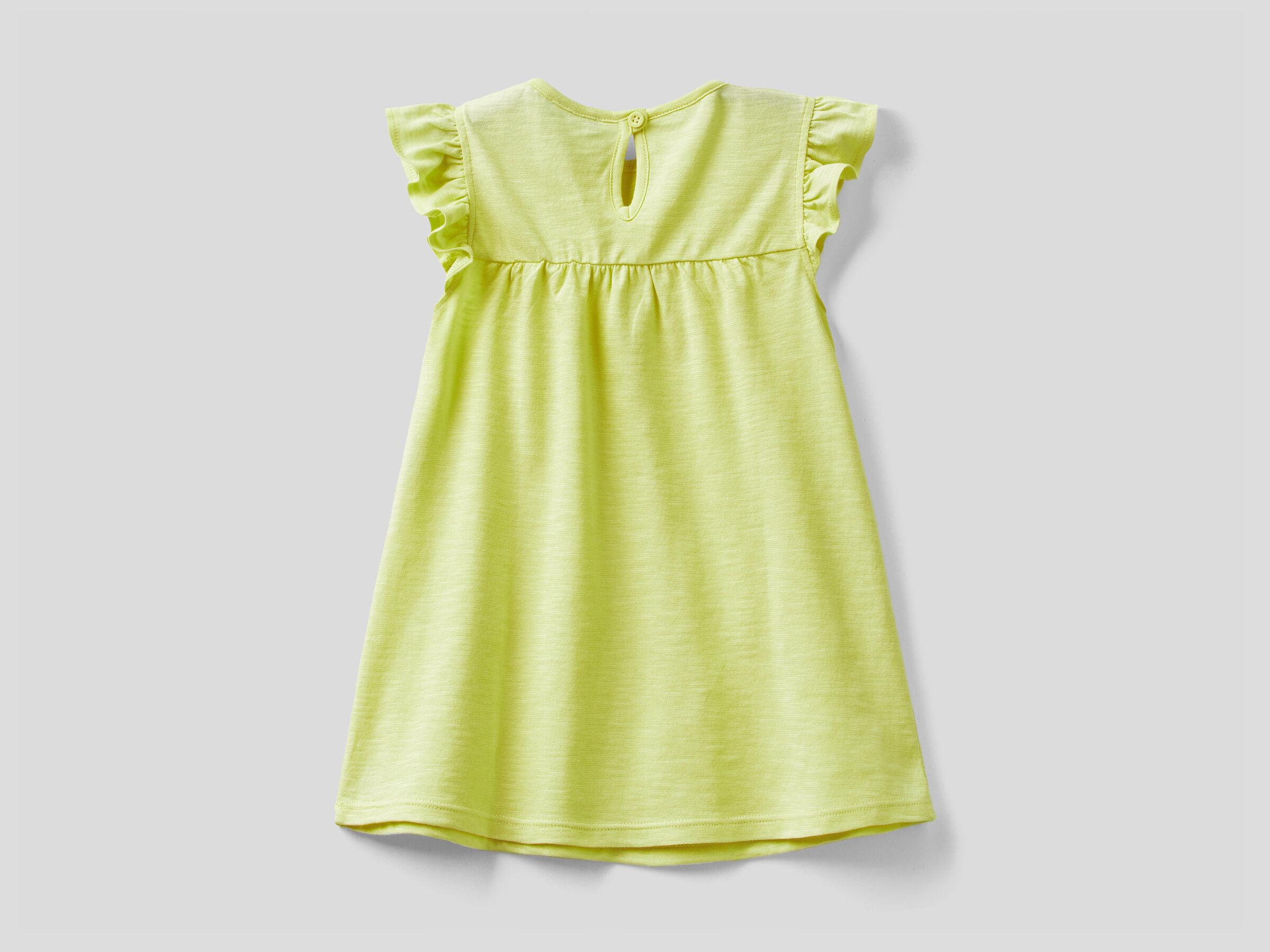 Dress in pure cotton with rouches image number null