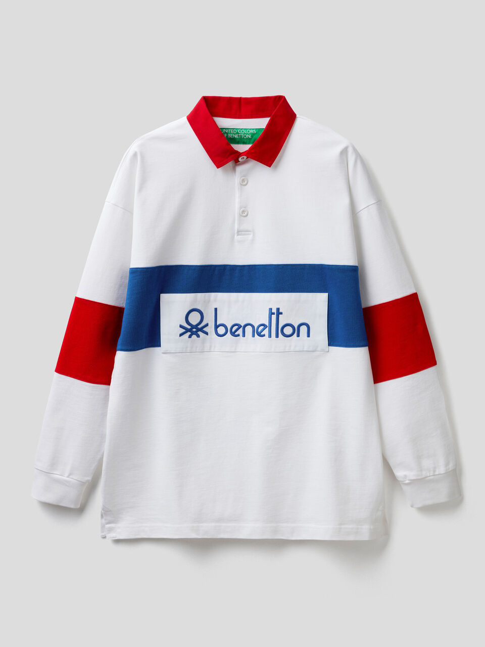 Rugby polo in organic cotton image number 1