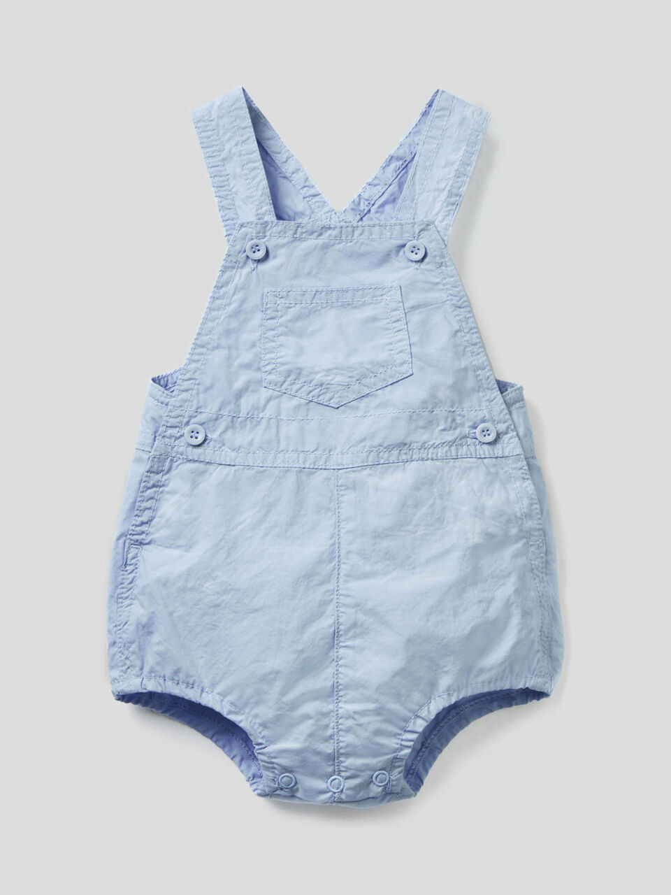 Overall onesie in 100% cotton image number null