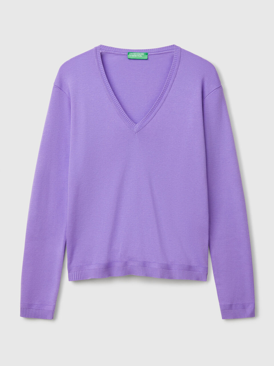 V NECK SWEATER L/S Women image number 1