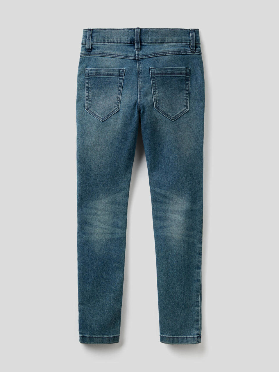 Worn look skinny fit jeans image number null