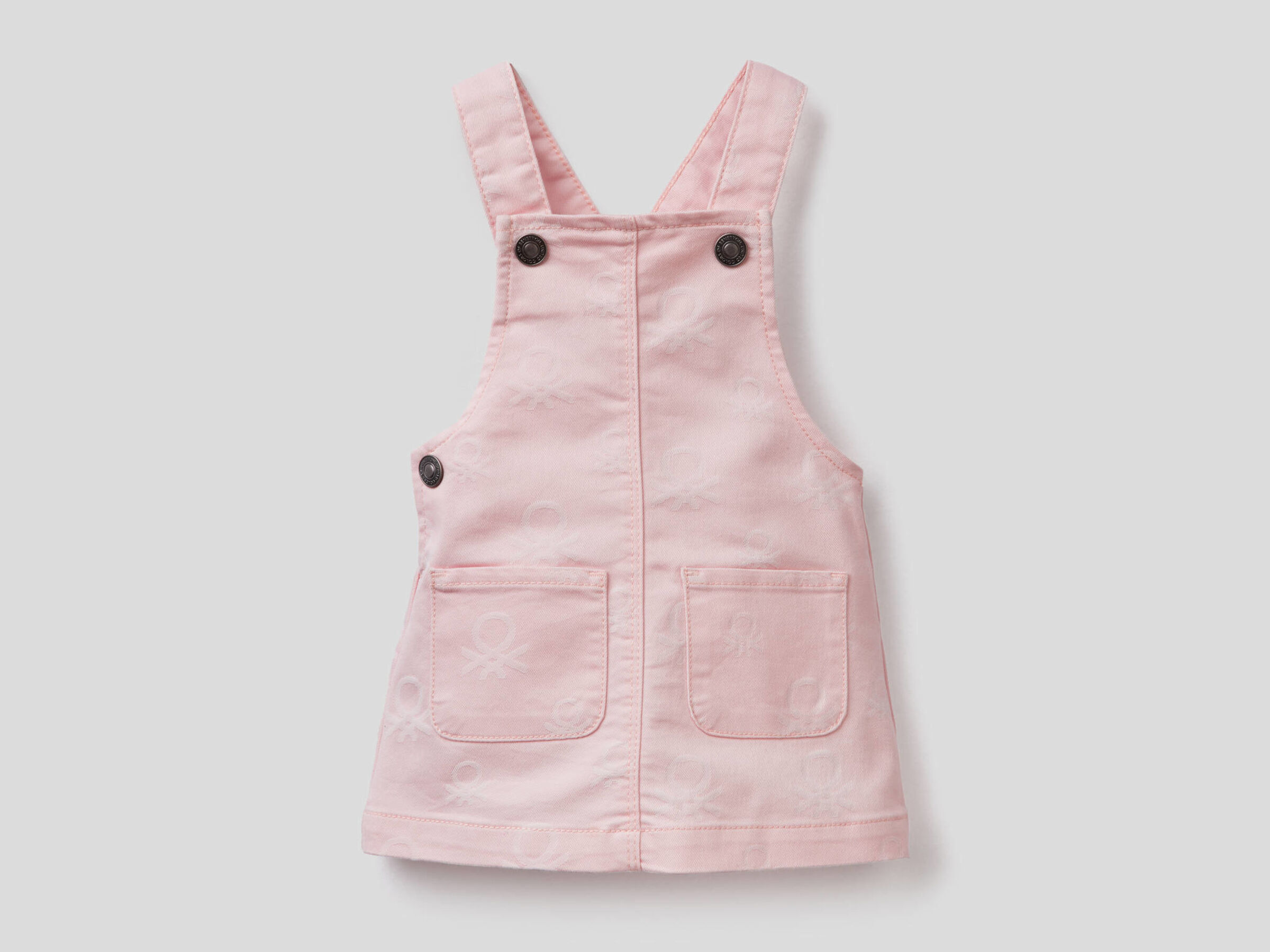 Logo-patterned overall skirt image number null