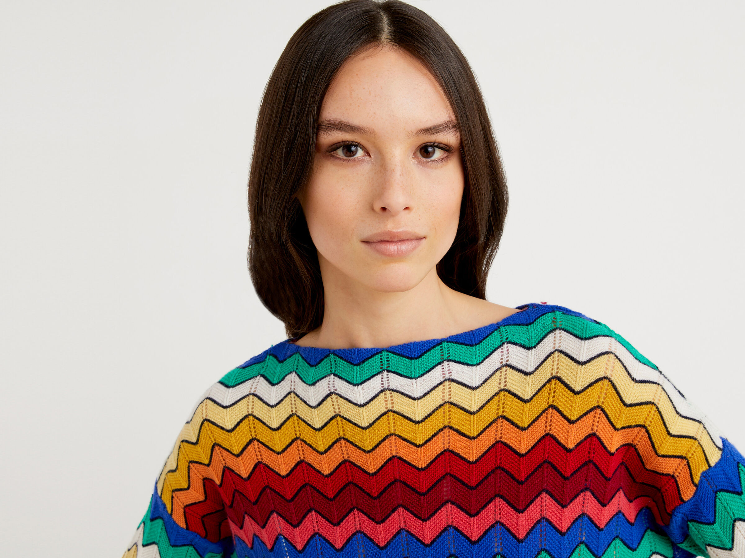 Multicolor Zig Zag Sweater