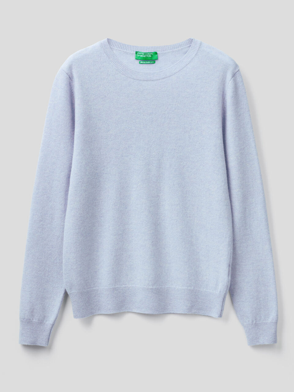 Crew neck sweater in Merino wool image number 1