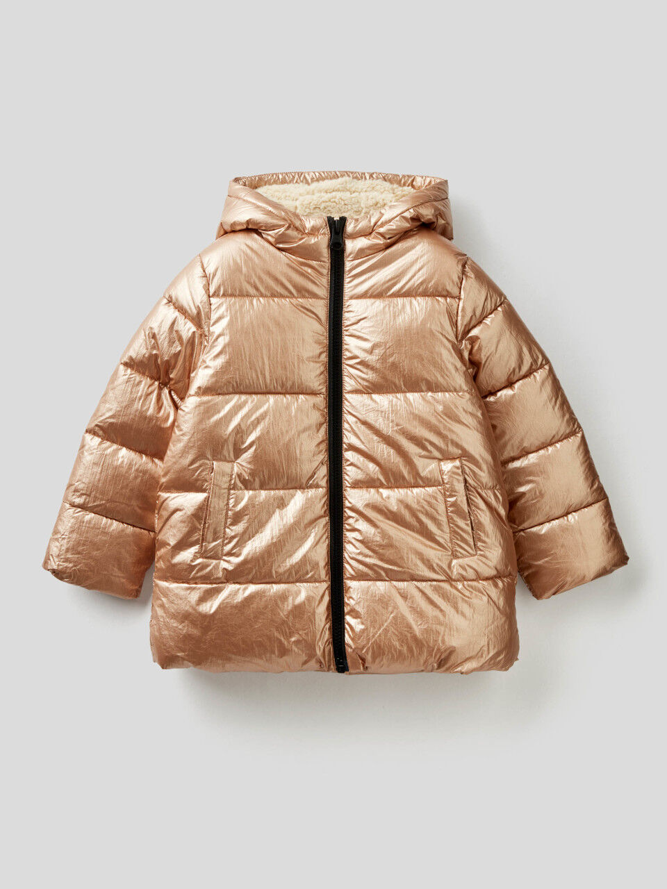 junior girls padded puffer jackets collection 2021 benetton