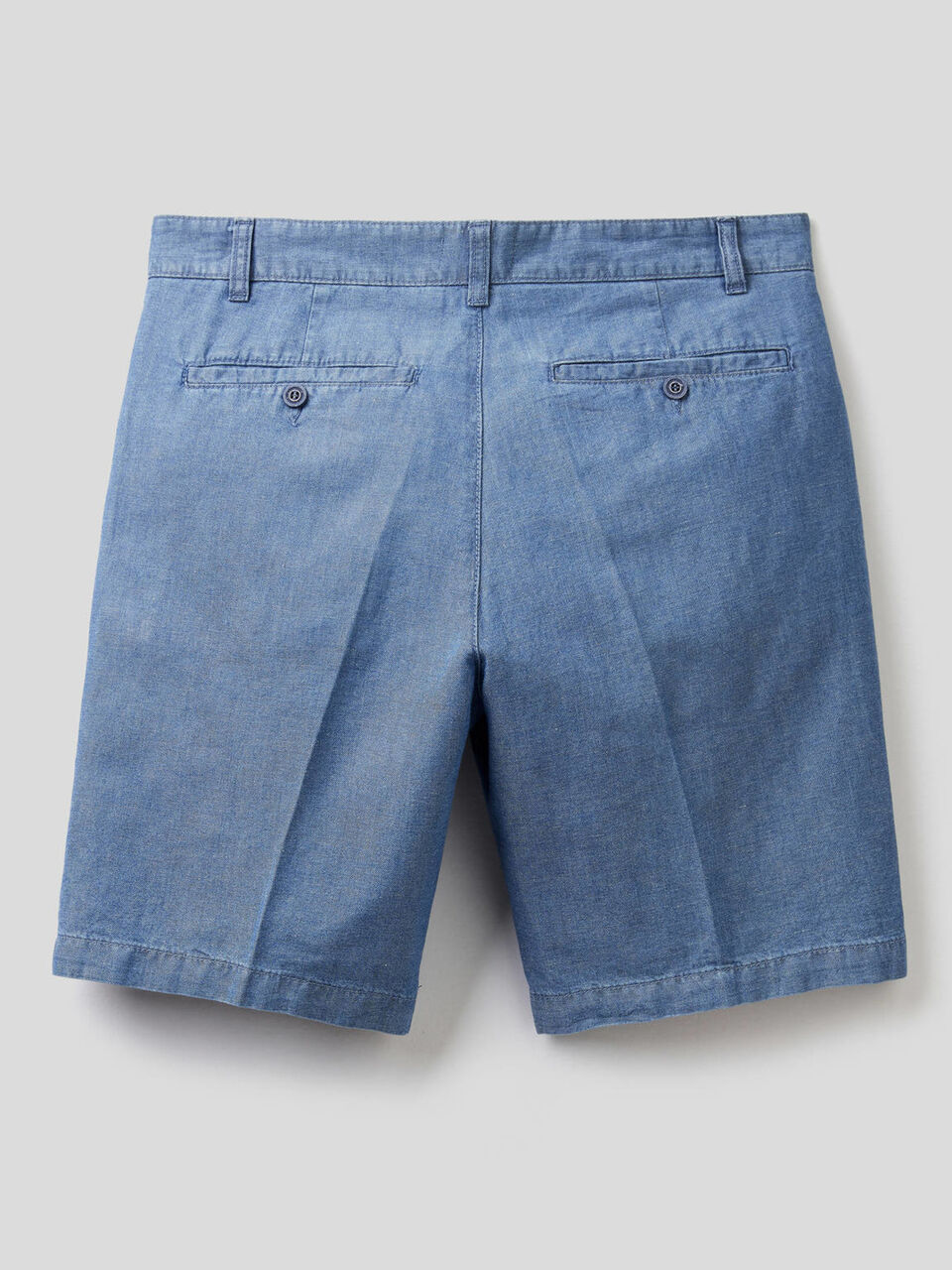 Bermudas in linen blend cotton denim image number null