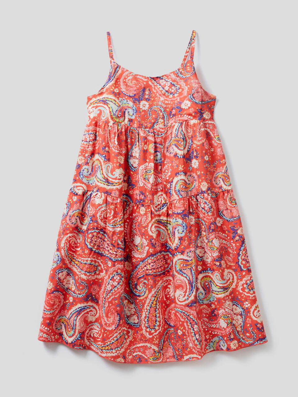 Flowy patterned beach cover-up image number 1