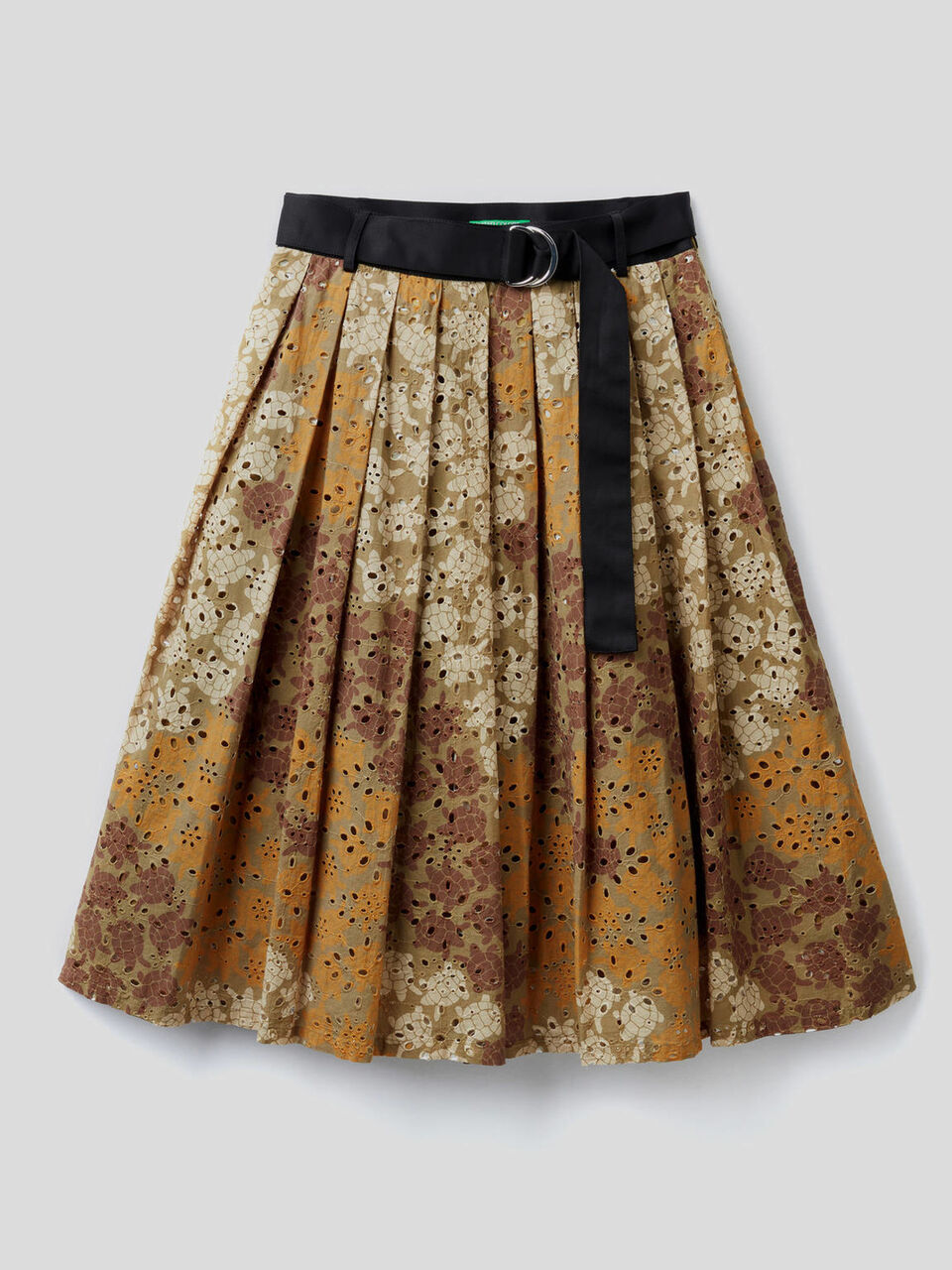 Pleated skirt with print image number null