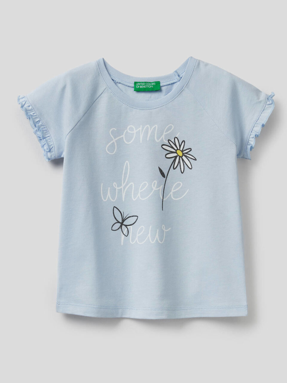 T-shirt with ruffles and glitter image number null