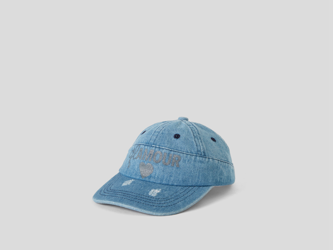 Benetton Kids Boy's Tween Jeans Hats & Caps baseball cap Blue Cotton 45 